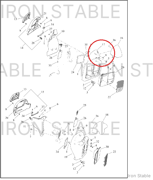 Harley-Davidson Frng Lower Sub-Component, Fascia Assembly