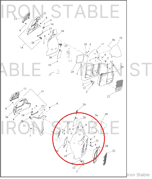 Harley-Davidson Frng Lower Sub-Component, Fascia Assembly