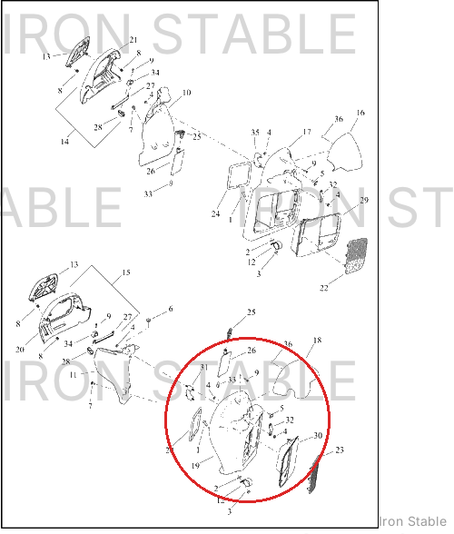 Harley-Davidson Frng Lower Sub-Component, Fascia Assembly