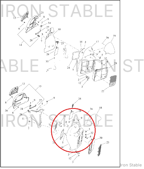 Harley-Davidson Frng Lower Sub-Component, Fascia Assembly