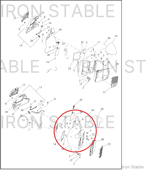 Harley-Davidson Frng Lower Sub-Component, Fascia Assembly