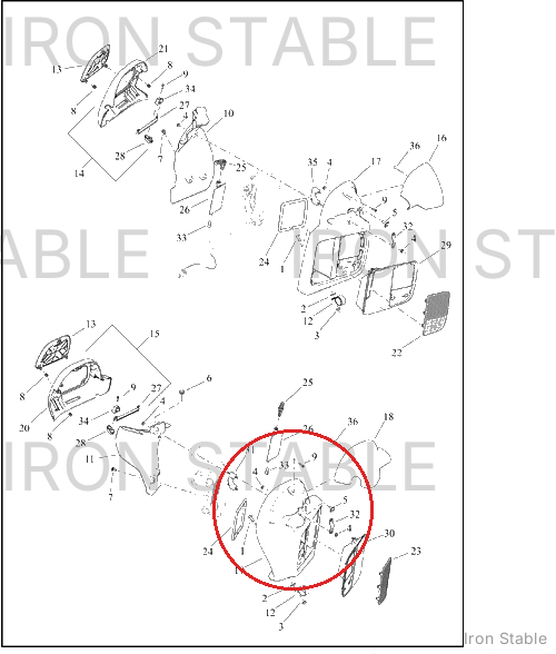 Harley-Davidson Frng Lower Sub-Component, Fascia Assembly