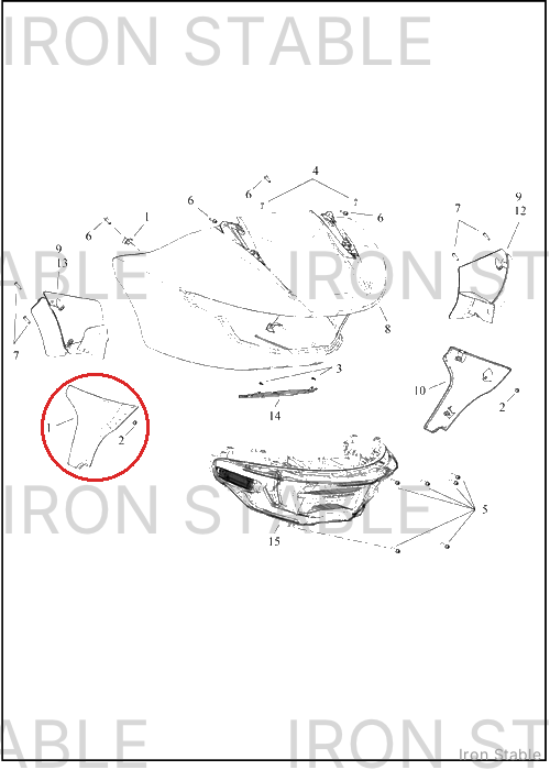 Harley-Davidson Fairing, Side, Sub-Assembly, Rh, Desig