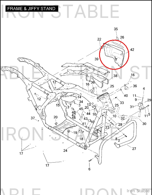 Harley-Davidson Sidecover, Rh