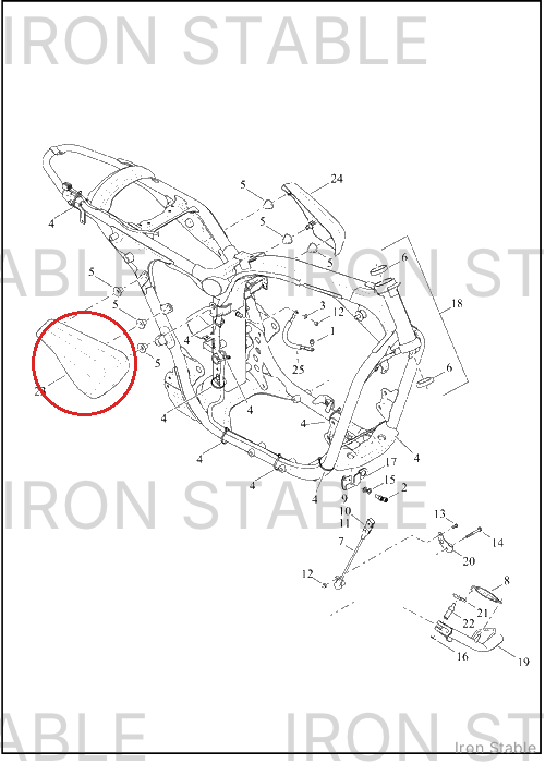 Harley-Davidson Sidecover, Rh