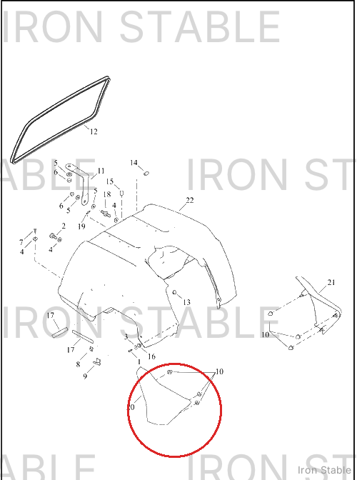 Harley-Davidson Cover, Side, Assembly, Rh, Solid