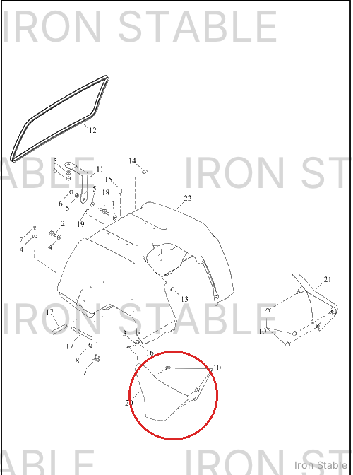 Harley-Davidson Cover, Side, Assembly, Rh, Solid