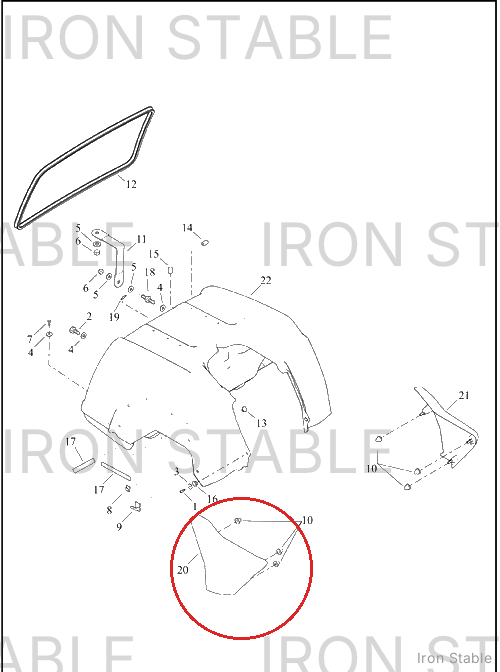 Harley-Davidson Cover, Side, Rh, Solid, Sub-Assembly