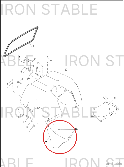 Harley-Davidson Cover, Side, Rh, Solid, Sub-Assembly