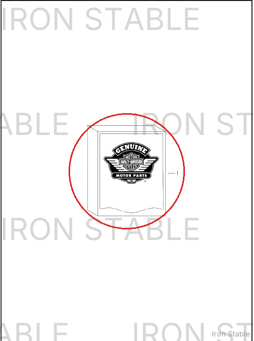 Harley-Davidson Cover, Side, Lh, Solid