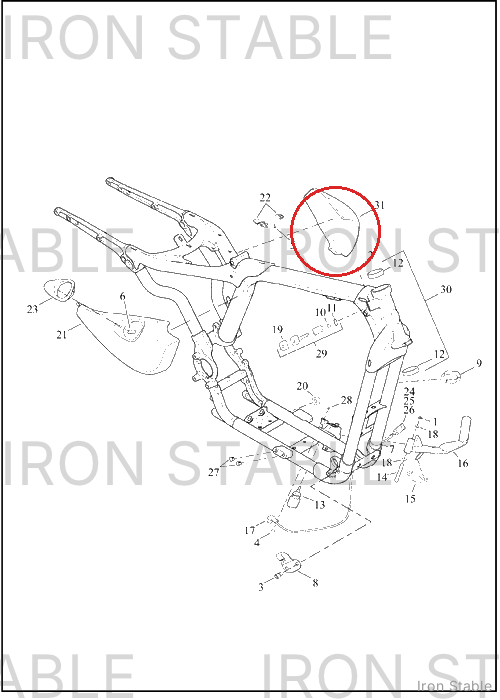 Harley-Davidson Cover, Side, X