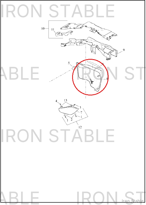 Harley-Davidson Cover, Side, Lh, Sld