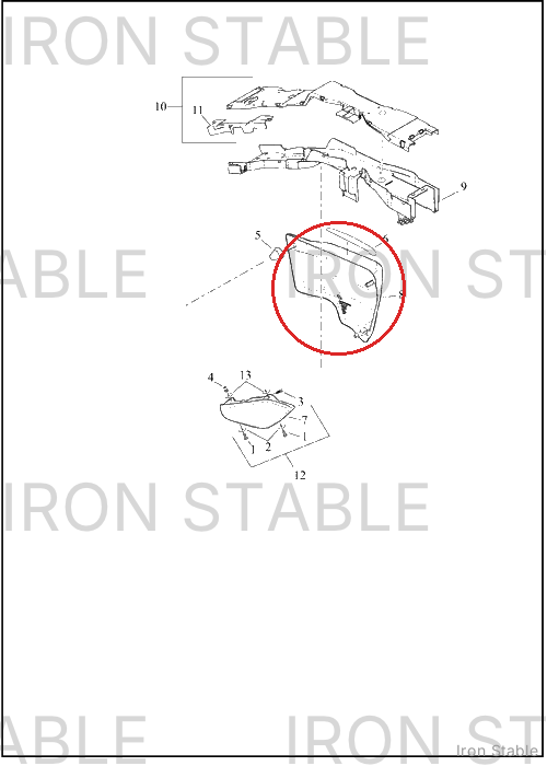 Harley-Davidson Cover, Side, Rh, Sld