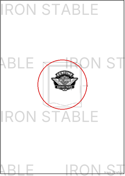 Harley-Davidson Cover, Side, Rh, Sld