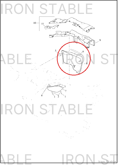 Harley-Davidson Sub-Assembly, Side Cover, Rh, Sld