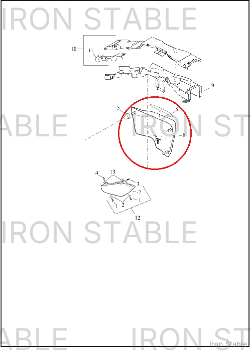 Harley-Davidson Sub-Assembly, Side Cover, Rh, Sld