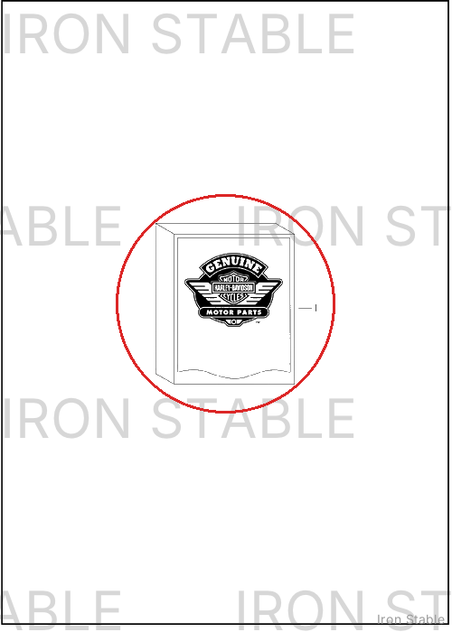 Harley-Davidson Sub-Assembly, Side Cover, Rh, Sld