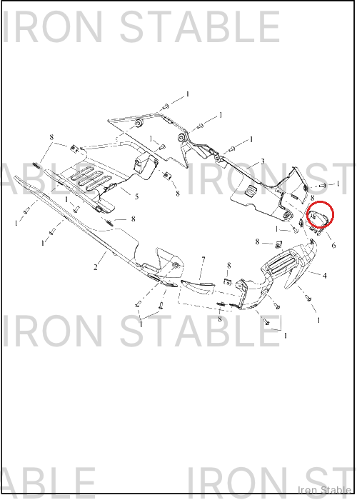 Harley-Davidson Chin Spoiler, Side, Access, Lh