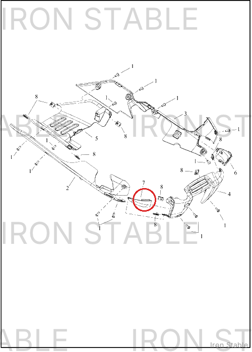 Harley-Davidson Chin Spoiler, Side, Access, Rh