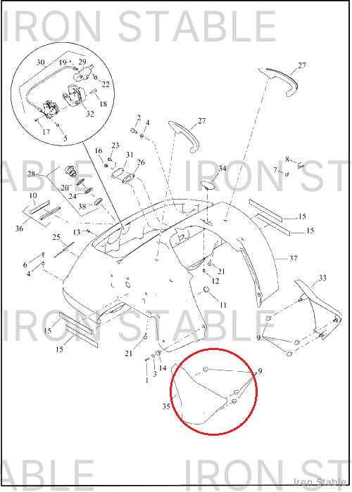 Harley-Davidson Cover, Side, Rh, Sub-Assembly, Sld