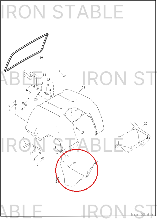 Harley-Davidson Cover, Side, Rh, Solid, Sub-Assembly