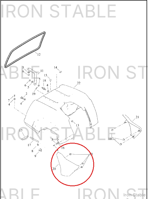 Harley-Davidson Cover, Side, Rh, Solid, Sub-Assembly