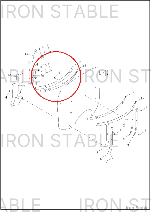 Harley-Davidson Bodywork Misc Component, Hrznl, Brc, 