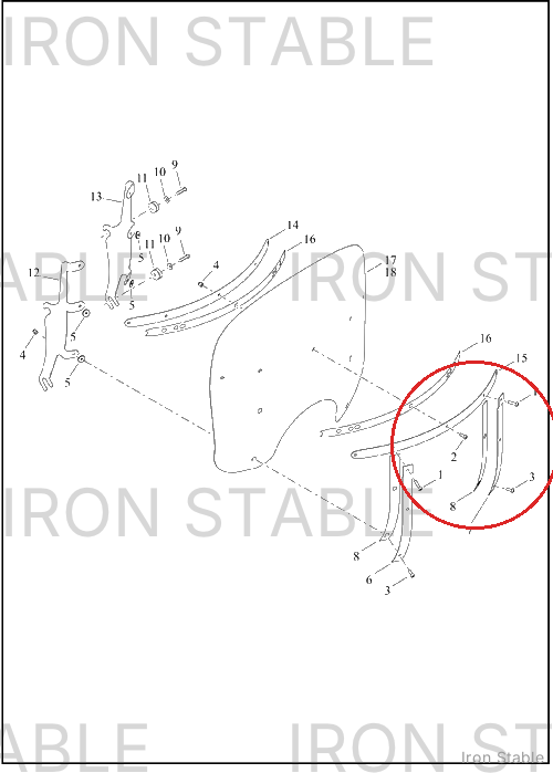 Harley-Davidson Bodywork Misc Component, Hrznl, Brc, 