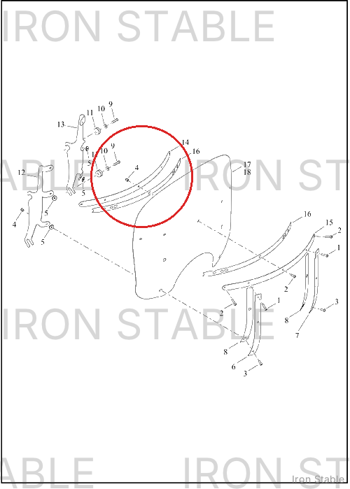 Harley-Davidson Bodywork Misc Component, Brace, Ws, H