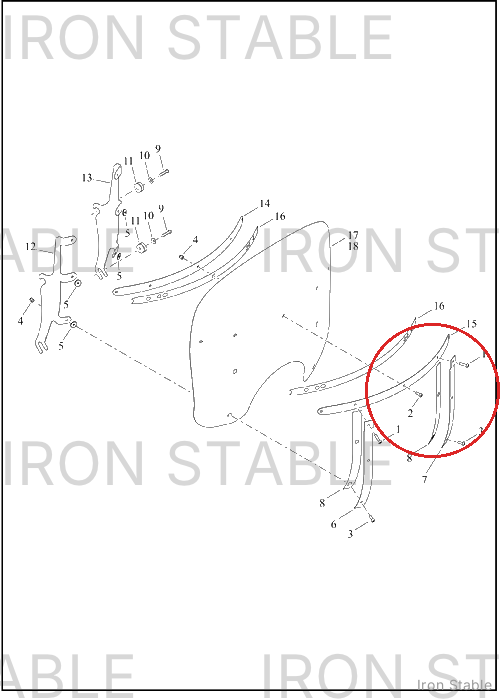 Harley-Davidson Bodywork Misc Component, Brace, Ws, H