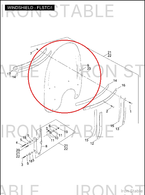 Harley-Davidson Windshield, X