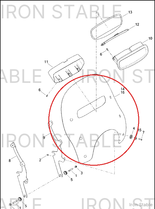 Harley-Davidson Kit-Service, Windshield