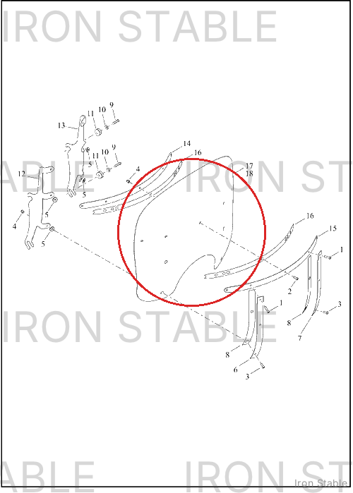 Harley-Davidson Windshield, Assembly, 2-Tone