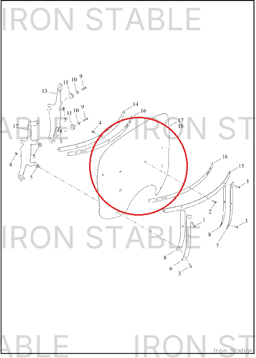 Harley-Davidson Windshield, Kit, Clear, Dom, Servi