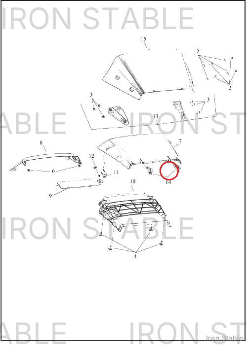Harley-Davidson Windshield, Isolator Mount
