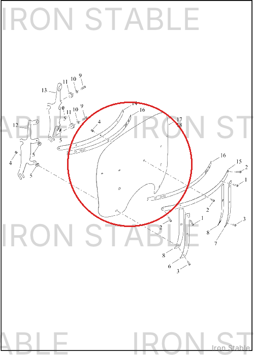 Harley-Davidson Kit, Wshld, Mounting, Tall