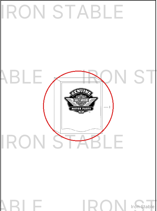 Harley-Davidson Windshield, H, Tall, Light Smoke