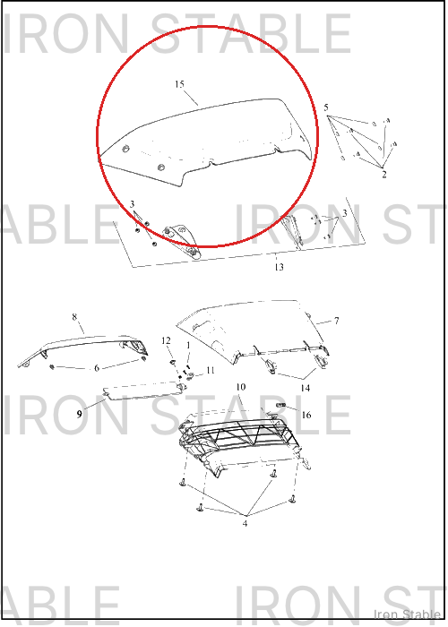 Harley-Davidson Kit, Wshld, Wind Splitter, 4.5 In