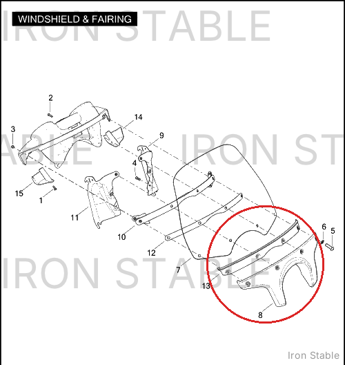 Harley-Davidson Fairing, Outer, Candy Cobalt