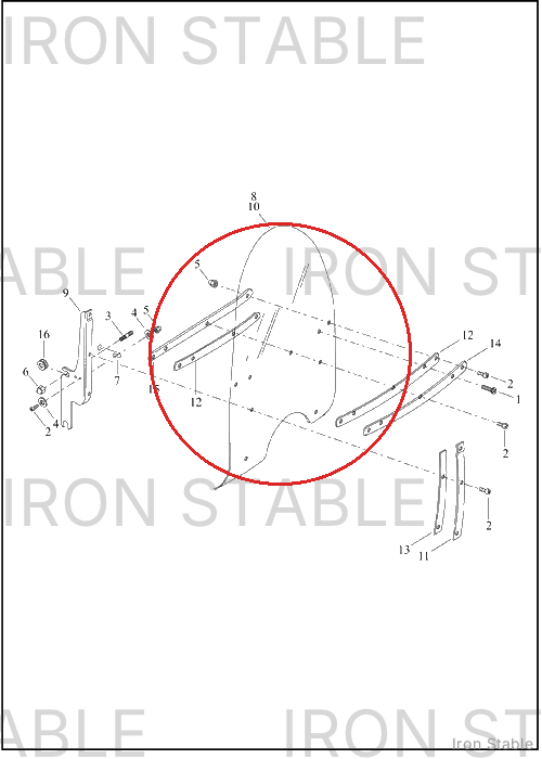 Harley-Davidson Windshield, Clear