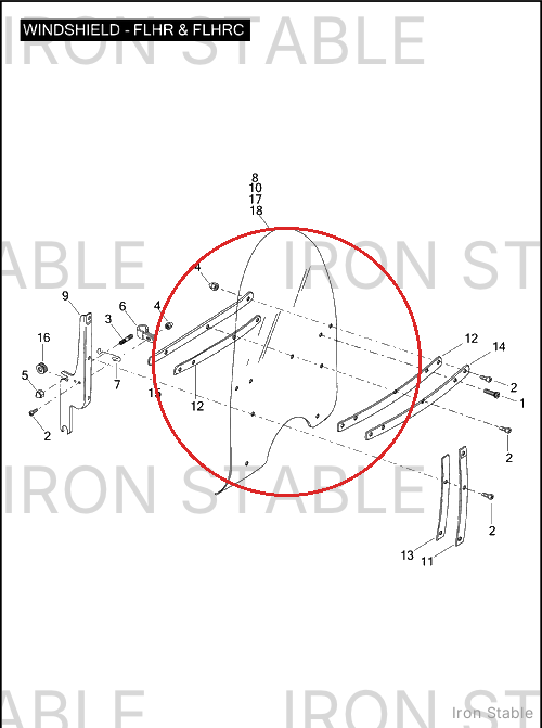Harley-Davidson Kit-Windshield, Std/Replace