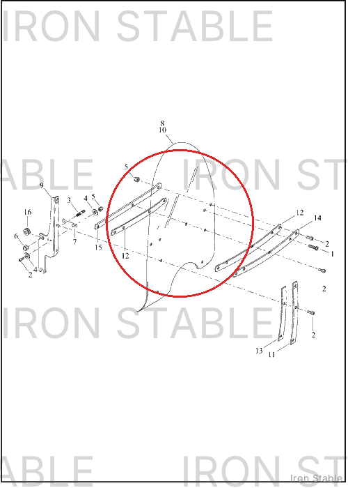 Harley-Davidson Kit-Windshield, 2-Over/Clear