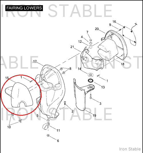 Harley-Davidson Cap, Lh/Frng-Lower