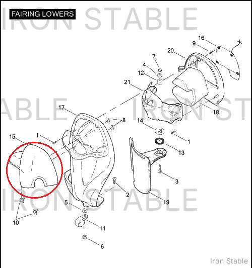 Harley-Davidson Cap, Rh/Frng-Lower, W/O Sdcar