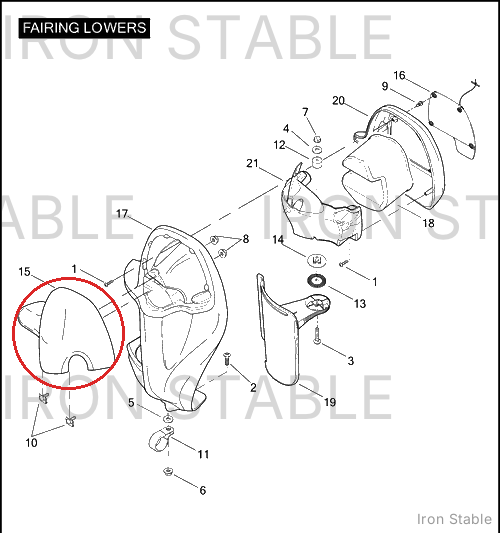 Harley-Davidson Cap, Rh/Frng-Lower, W/O Sdcar