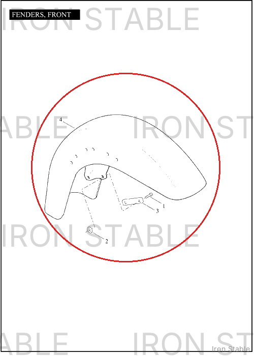 Harley-Davidson Fender, Front