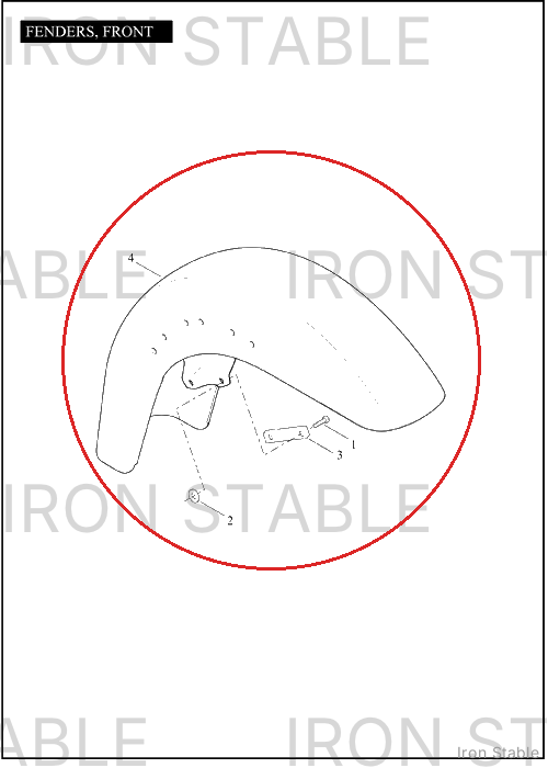 Harley-Davidson Fender, Front