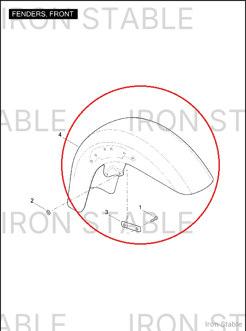 Harley-Davidson Fender, Front