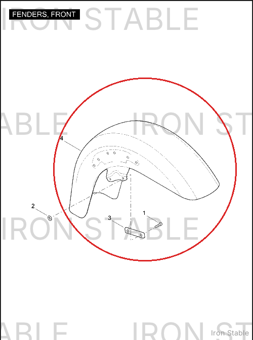 Harley-Davidson Fender, Front
