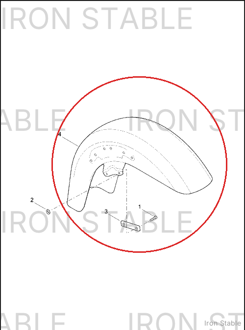 Harley-Davidson Fender, Front/Pntd